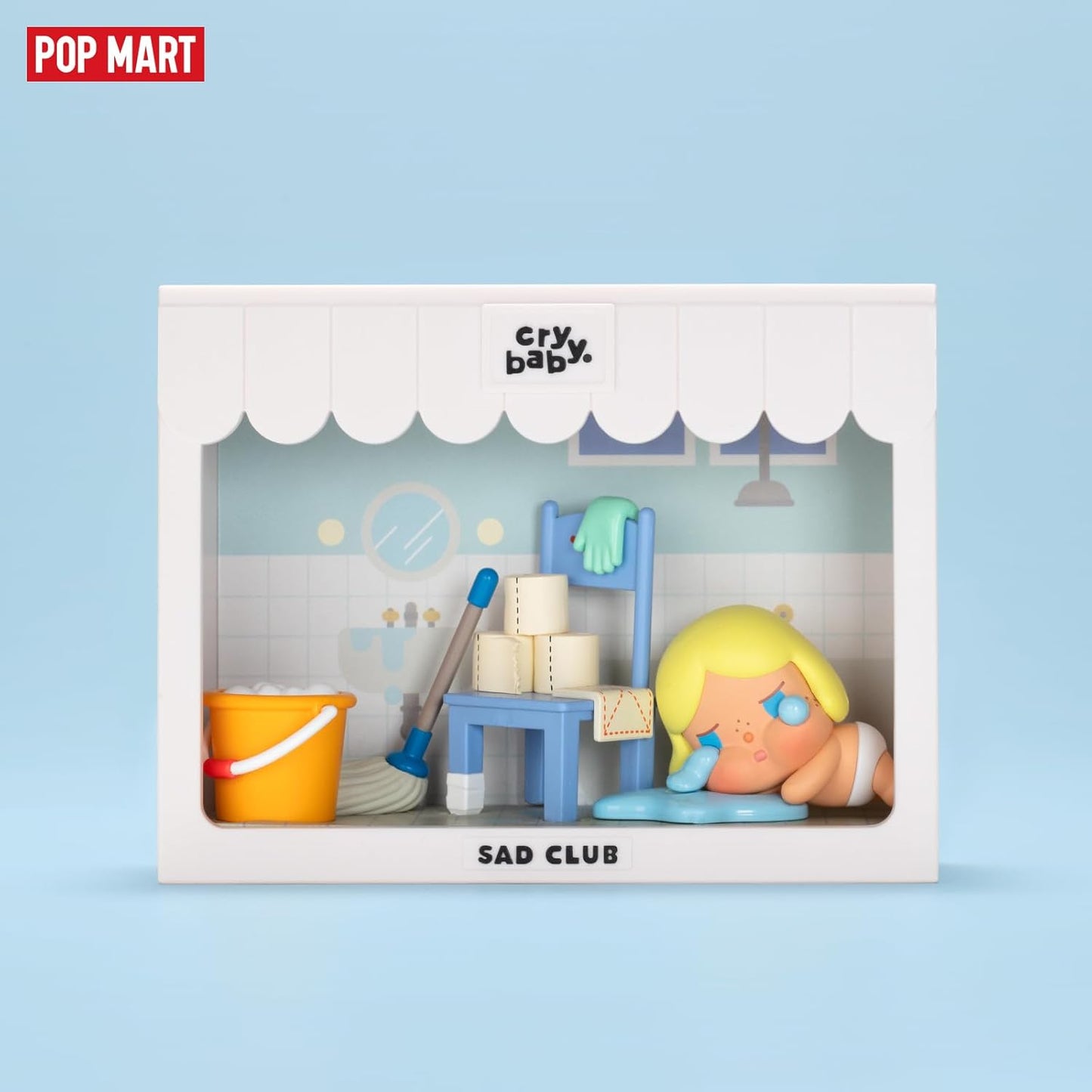 CRYBABY Sad Club Series Scene Sets Blind Box Figures, Random Design Mystery Toys for Modern Home Decorations Indoor, Collectible Toy Set for Desk Accessories, Single Box