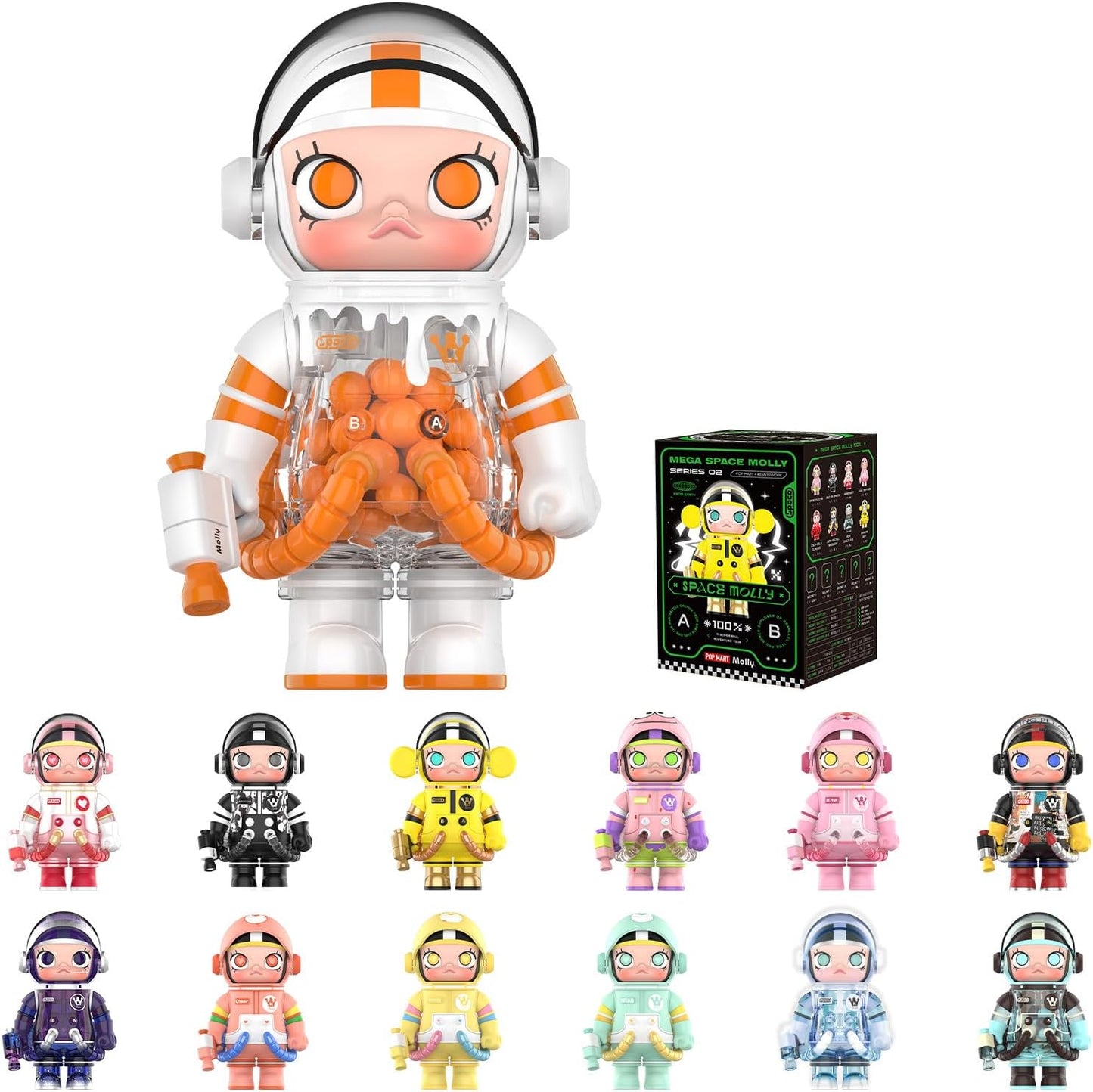 SPACE MOLLY 100% 2-B Blind Box Figures
