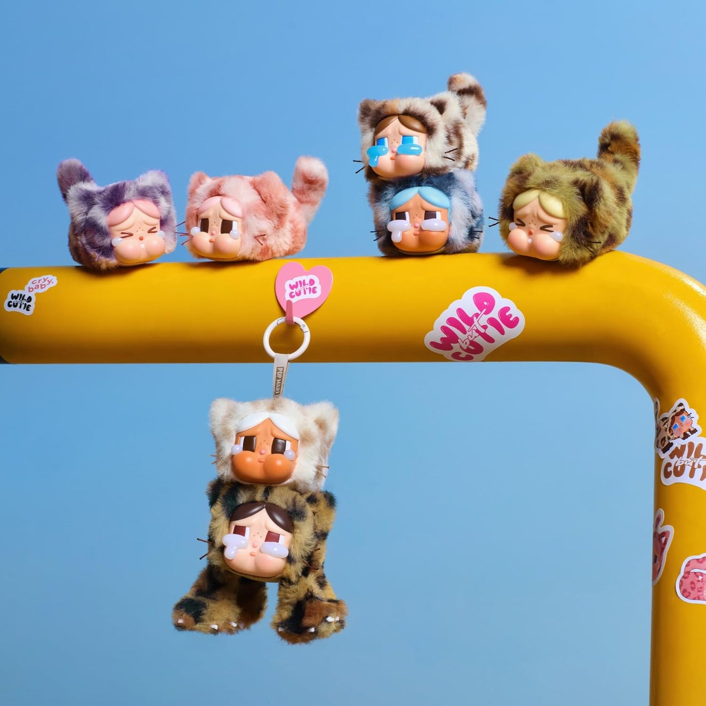 CRYBABY Wild but Cutie Series - Vinyl Plush Pendant Blind Box, Random Design Action Figures Collectible Toys Decorations, Holiday Birthday Gifts for Girls and Boys, Single Box