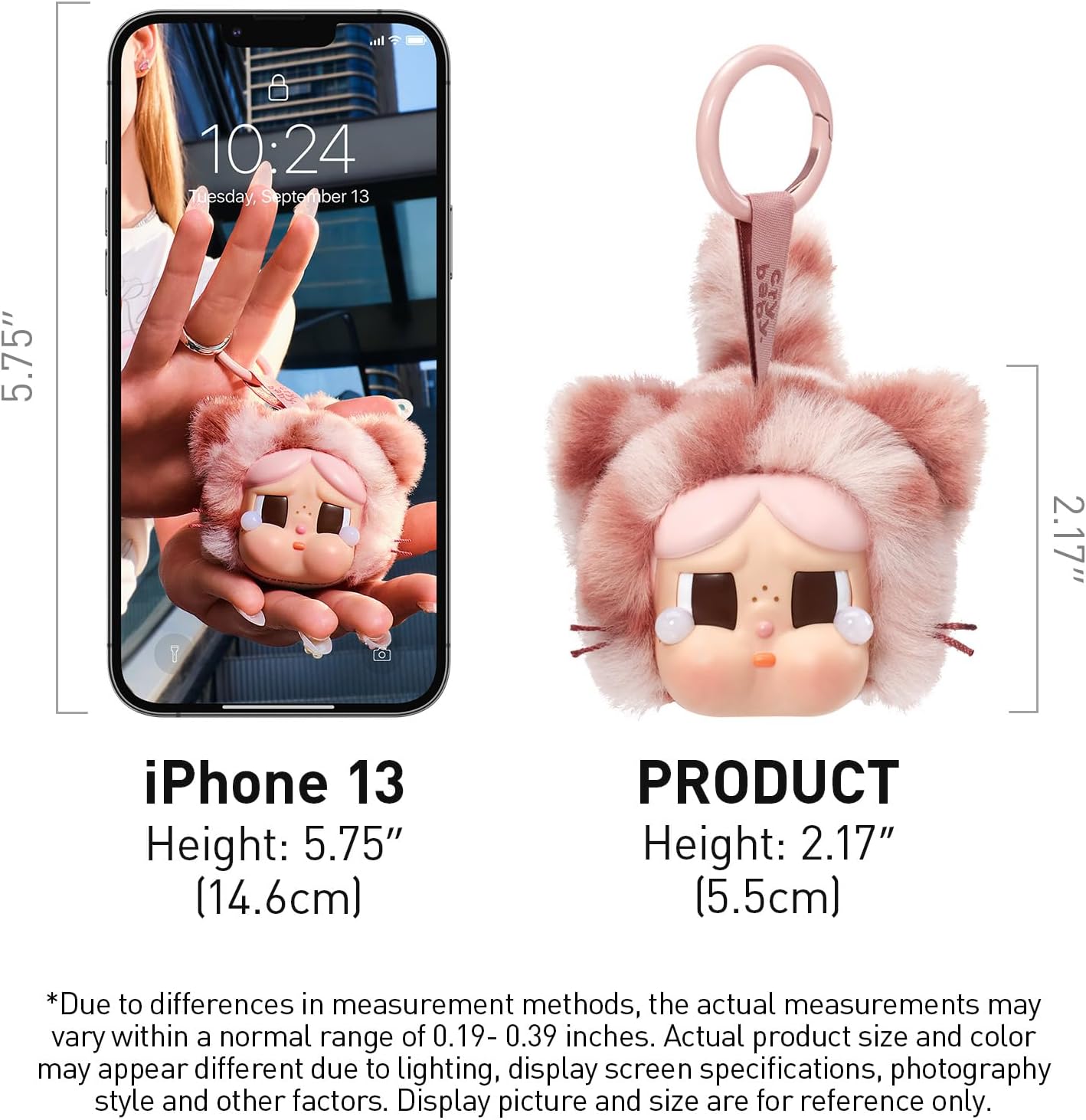 CRYBABY Wild but Cutie Series - Vinyl Plush Pendant Blind Box, Random Design Action Figures Collectible Toys Decorations, Holiday Birthday Gifts for Girls and Boys, Single Box