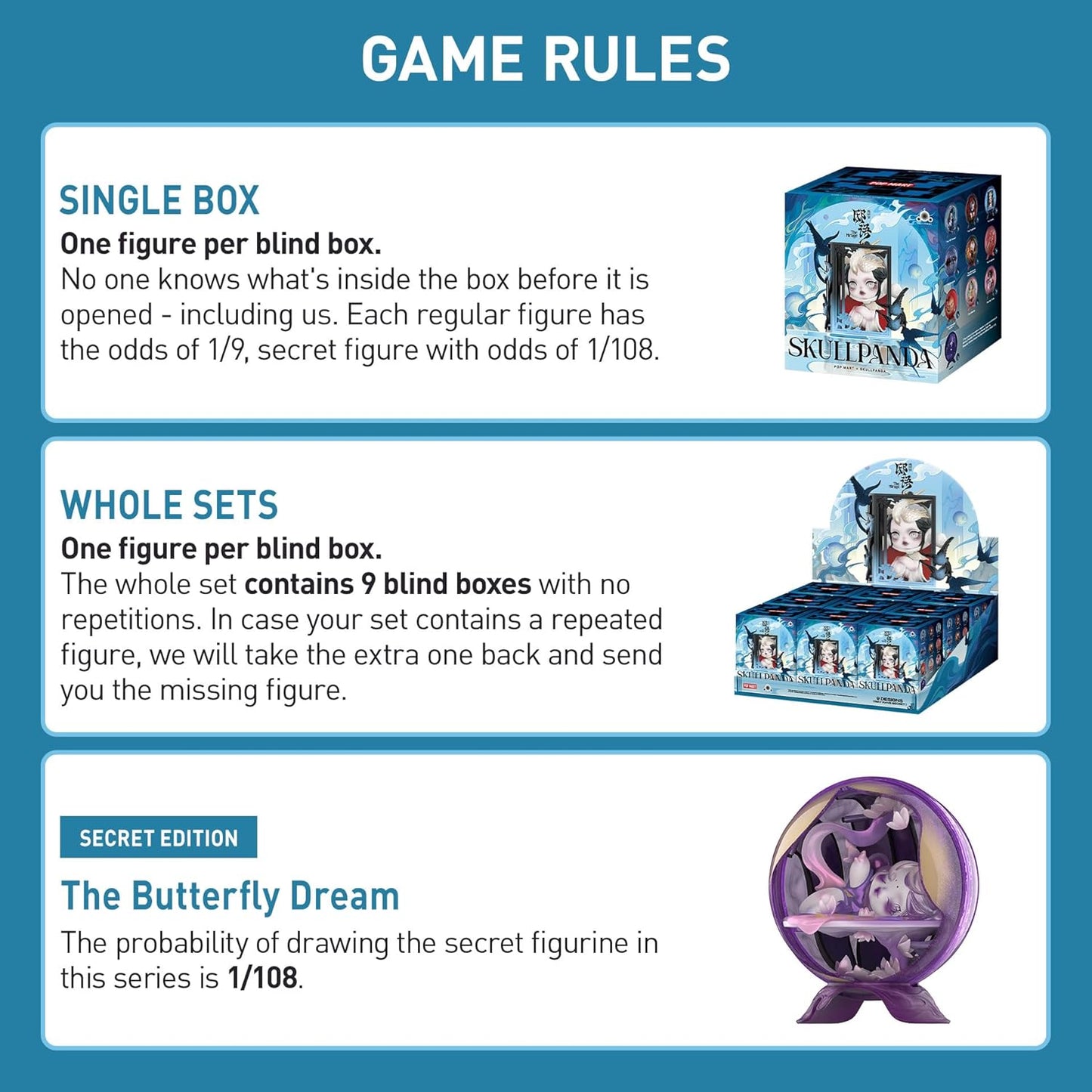 SKULLPANDA The Mirage Series Figures Blind Box Figures
