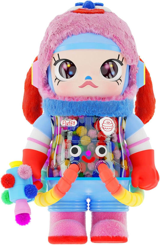SPACE MOLLY 1000% Jon Burgerman Collection Figurine, 30.71 Inch Height, Toys for Modern Home Décor, Collectible Art Toy