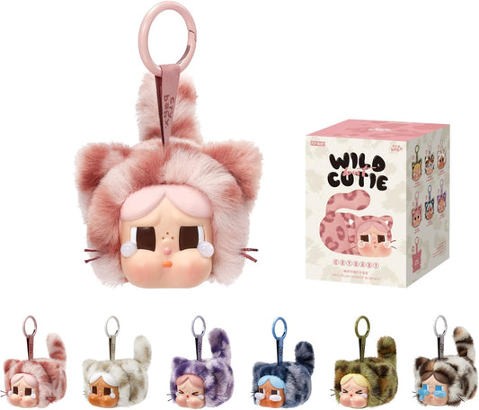 CRYBABY Wild but Cutie Series - Vinyl Plush Pendant Blind Box, Random Design Action Figures Collectible Toys Decorations, Holiday Birthday Gifts for Girls and Boys, Single Box