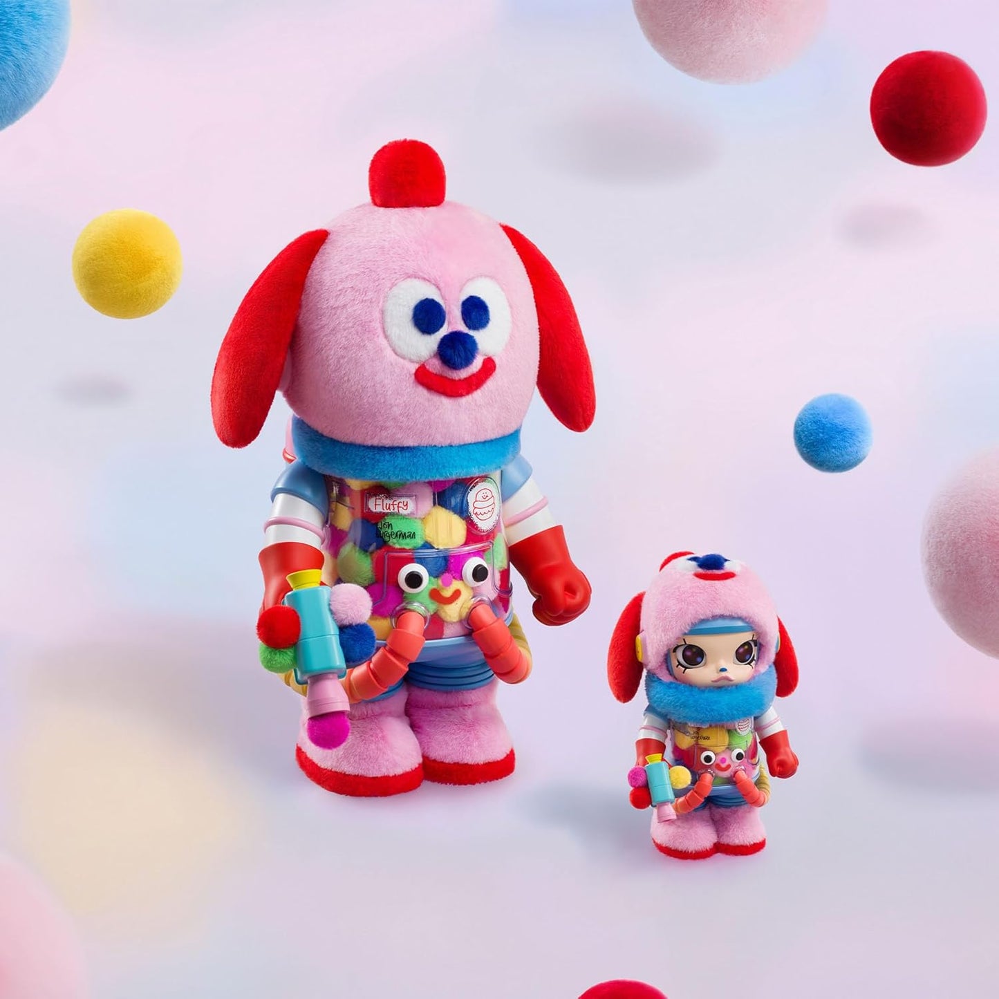 SPACE MOLLY 1000% Jon Burgerman Collection Figurine, 30.71 Inch Height, Toys for Modern Home Décor, Collectible Art Toy