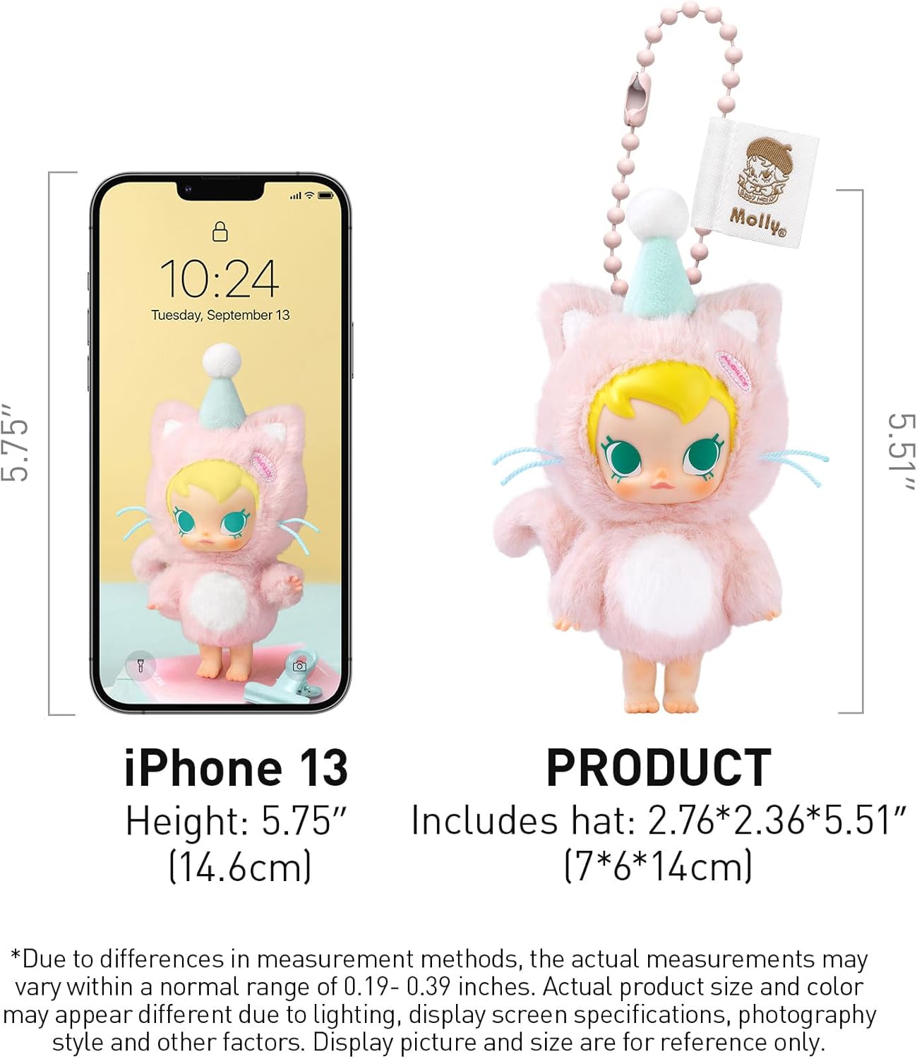 Baby Molly Pocket Friends Series-Vinyl Plush Pendant Blind Box Figures