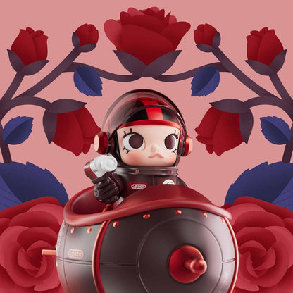 SPACE MOLLY 100% Blooming-Rose Collection Figurine, 4.33 Inch Height, Toys for Modern Home Décor, Collectible Art Toy