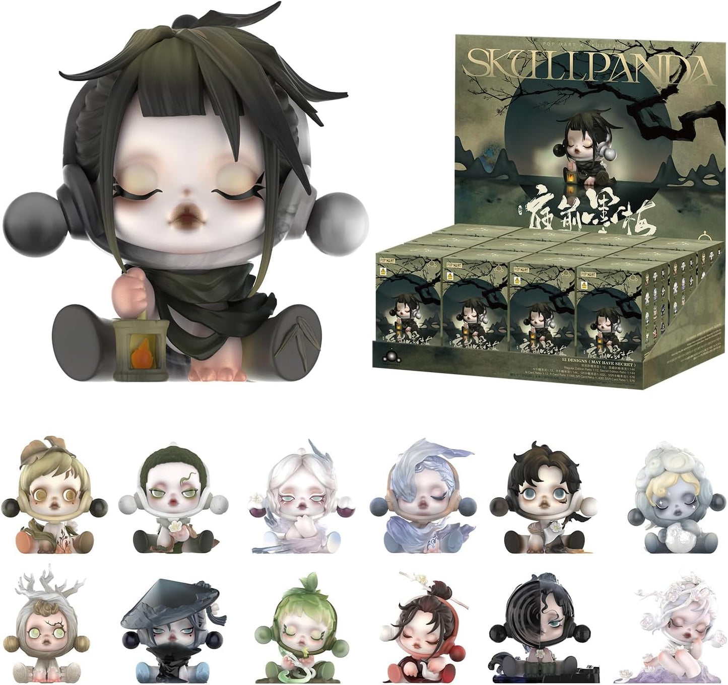 SKULLPANDA The Ink Plum Blossom Series Figures
