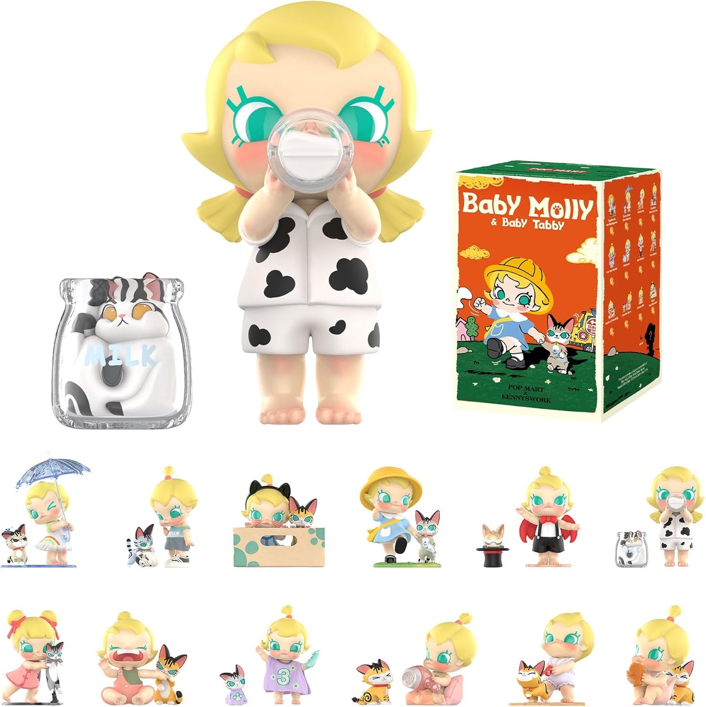 Baby Molly & Baby Tabby Series Figures Blind Box Figures