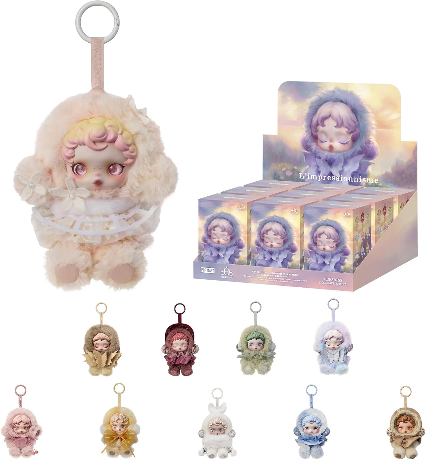 SKULLPANDA L’impressionnisme Series Plush Doll Blind Box Figures