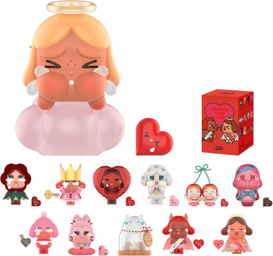 CRYBABY Crying for Love Series Figures, Blind Box Figures, Random Design Action Figures Collectible Toys Home Decorations, Single Box