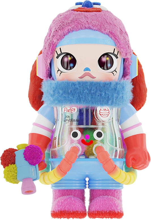 SPACE MOLLY 400% Jon Burgerman Collection Figurine, 13.58 Inch Height, Toys for Modern Home Décor, Collectible Art Toy
