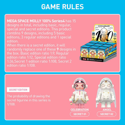 SPACE MOLLY 100% Series4 Blind Box Figures