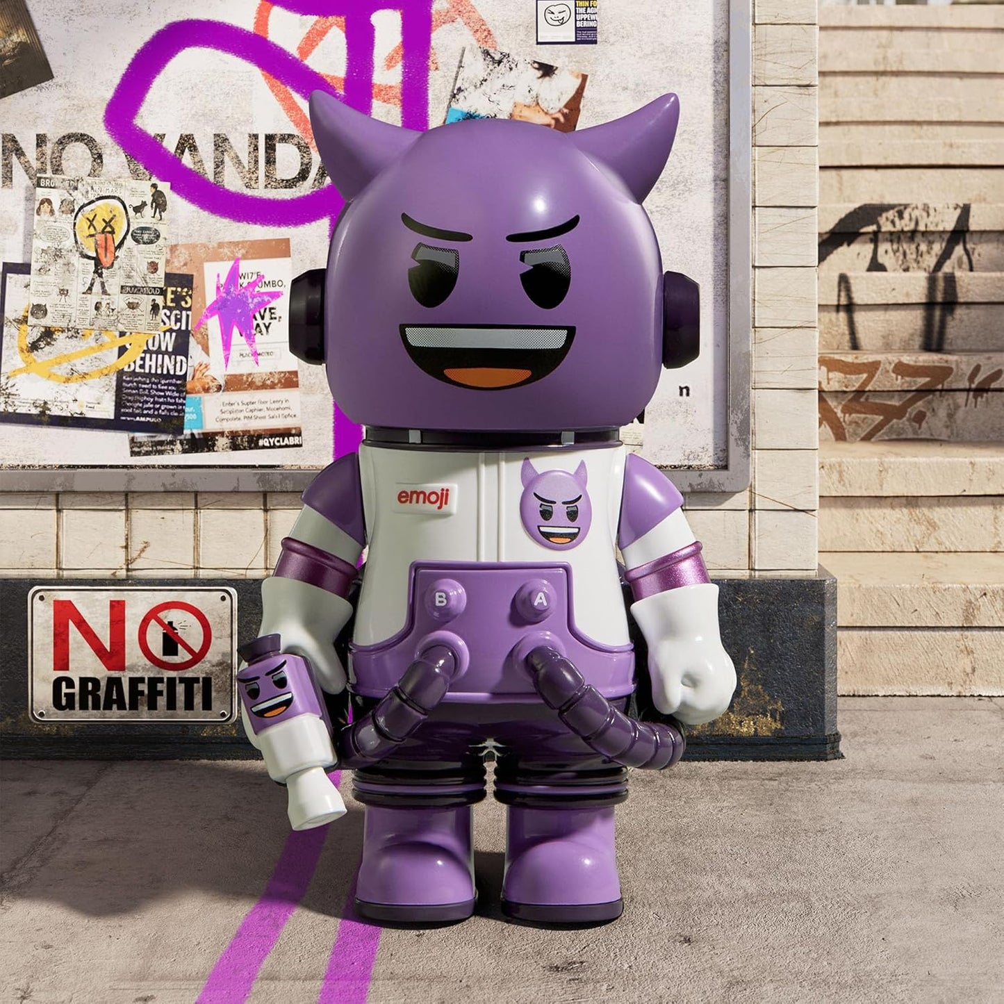SPACE MOLLY 100% × Emoji Series, Molly Blind Box Figures